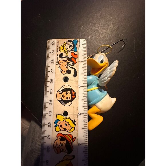 Donald Duck Angel with harp Christmas Ornament - Picture 3 of 3